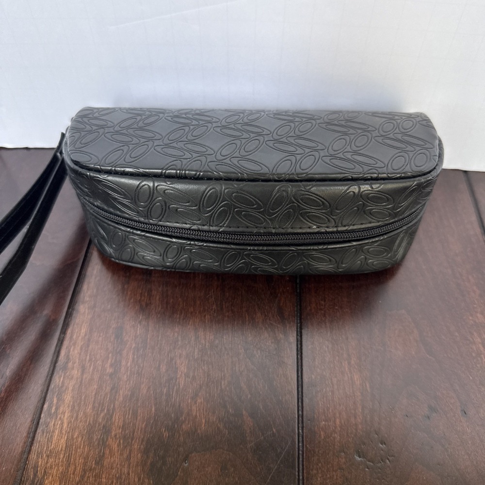 OAKLEY Eyeglasses Sunglasses Zip Around Black Faux Leather Signature Case